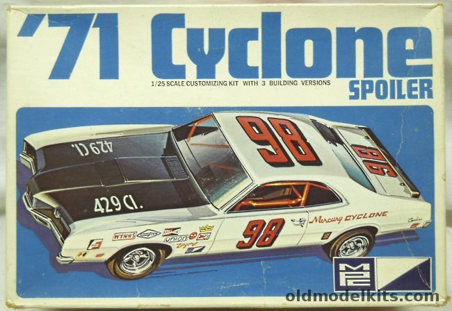 MPC 1/25 1971 Mecurey Cyclone Spoiler - Stock / Custom / Nascar, 1-17124-200 plastic model kit